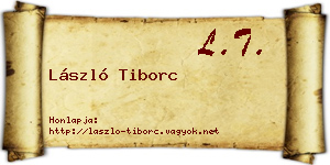 László Tiborc névjegykártya